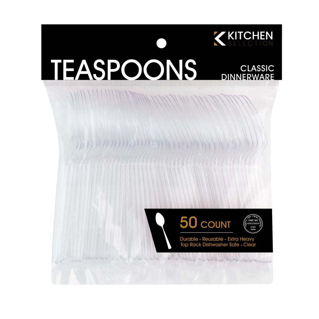 Kitchen Selection Classic Dinnerware Plastic Teaspoons 50CT