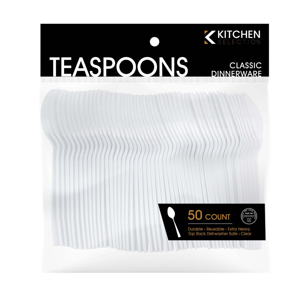 Kitchen Selection Classic Dinnerware Plastic Teaspoons 50CT