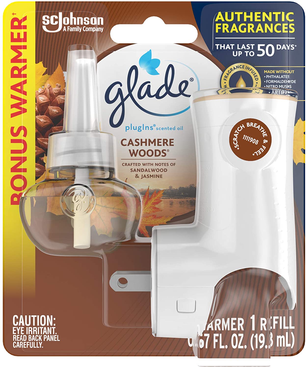 Glade PlugIns Scented Oil Starter Kit (Warmer & Refill)