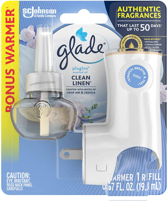 Glade PlugIns Scented Oil Starter Kit (Warmer & Refill)