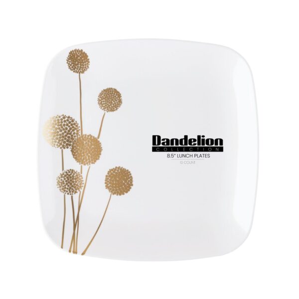 Dandelion Collection Square Plates 10CT