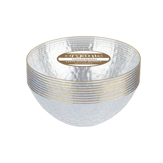 Organic Hammered Disposable Plastic Dinnerware