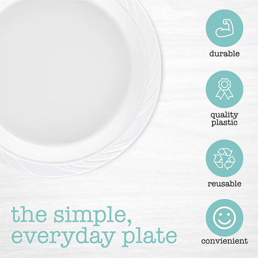 Ideal Dining Disposable Plastic Plates