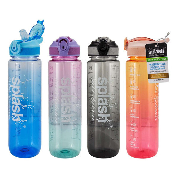 Splash Plastic Water Bottle