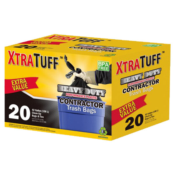 XTRATUFF Contractor Trash Bags 42 Gallon