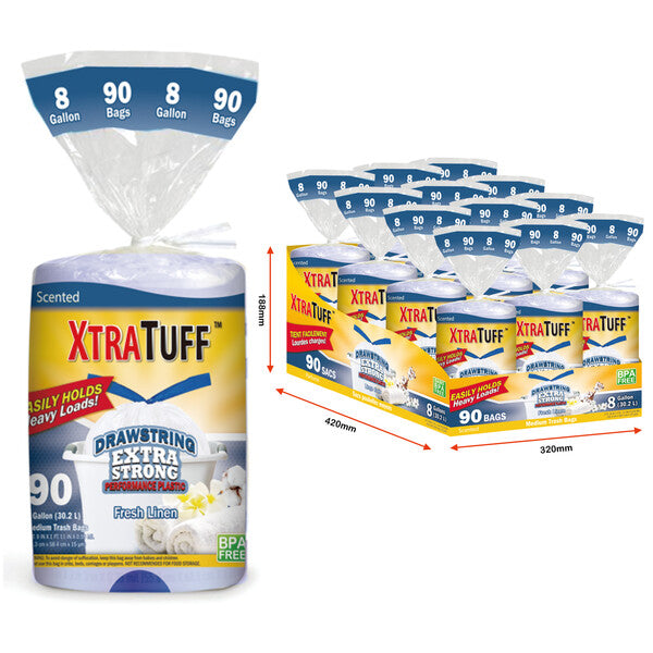 XTRATUFF Drawstring Trash Bags