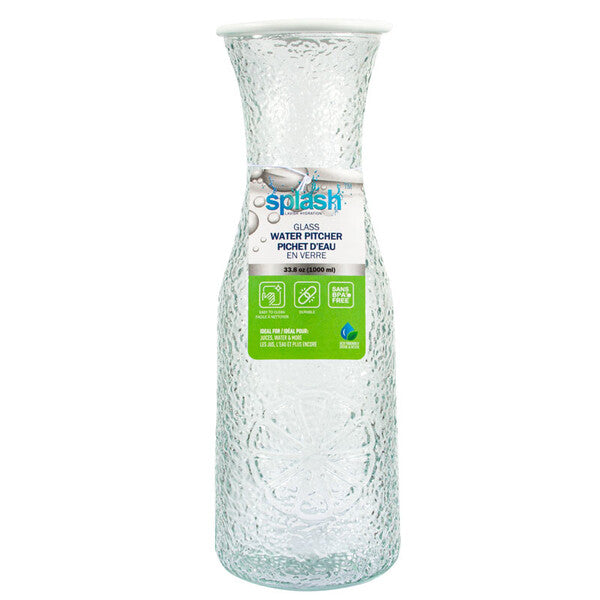 Splash Glass Water Pitcher