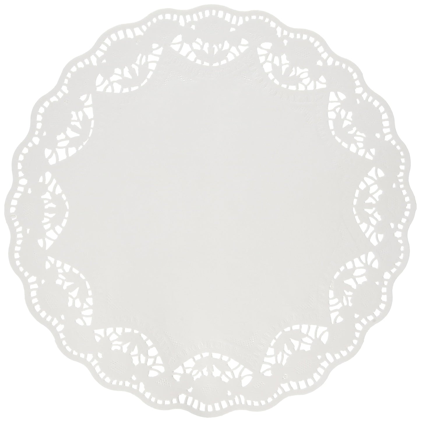 Amscan Disposable Scalloped Paper Doilies - White