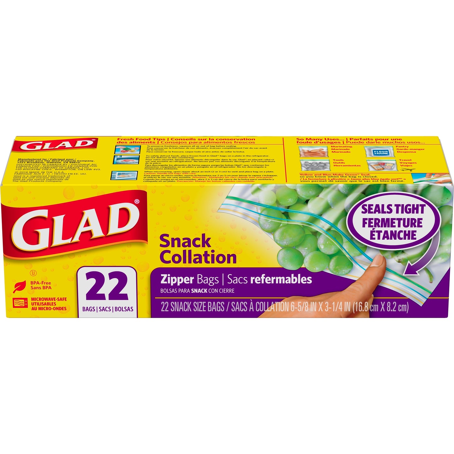 GLAD Zipper Storage Bags