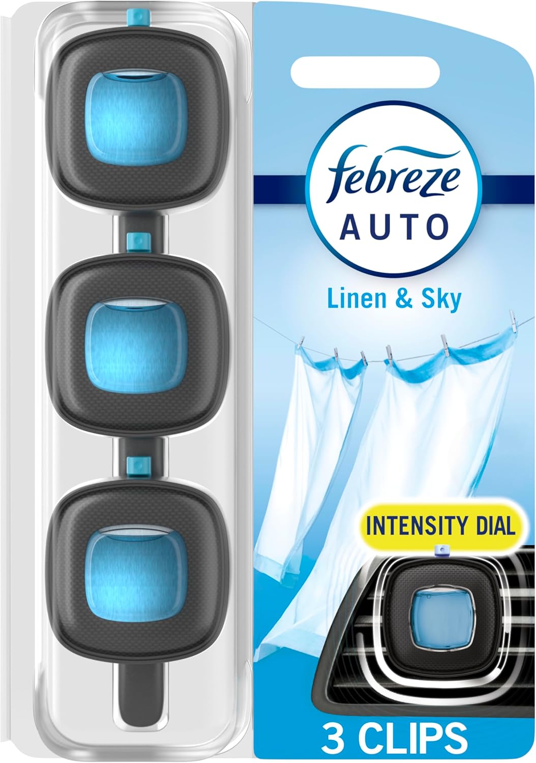 Febreze Car Vent Clips Air Freshener 3's