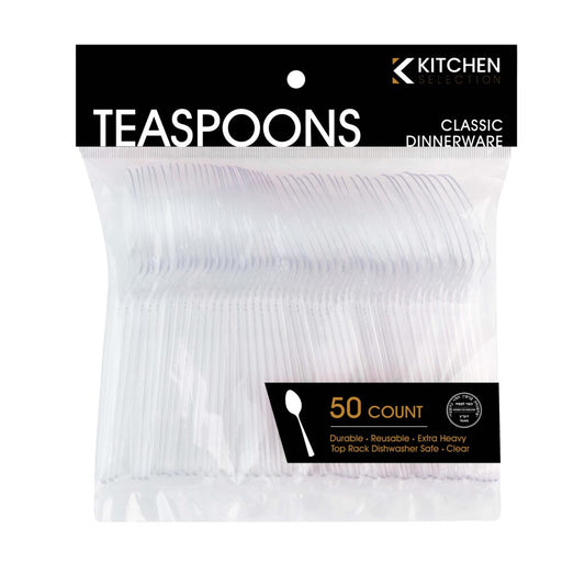 Kitchen Selection Classic Dinnerware Plastic Teaspoons 50CT