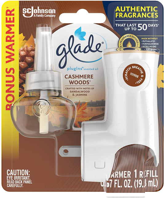 Glade PlugIns Scented Oil Starter Kit (Warmer & Refill)