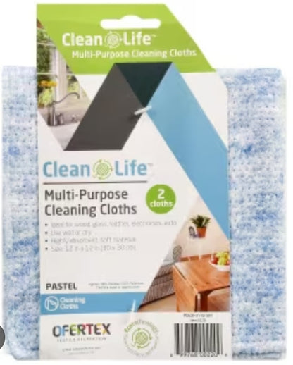 Ofertex Clean Life Antibacterial Cleaning Cloths (Package May Vary)