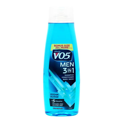 VO5 Men 3in1 Shampoo, Conditioner, Body Wash 15oz.