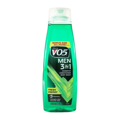 VO5 Men 3in1 Shampoo, Conditioner, Body Wash 15oz.