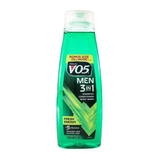 VO5 Men 3in1 Shampoo, Conditioner, Body Wash 15oz.