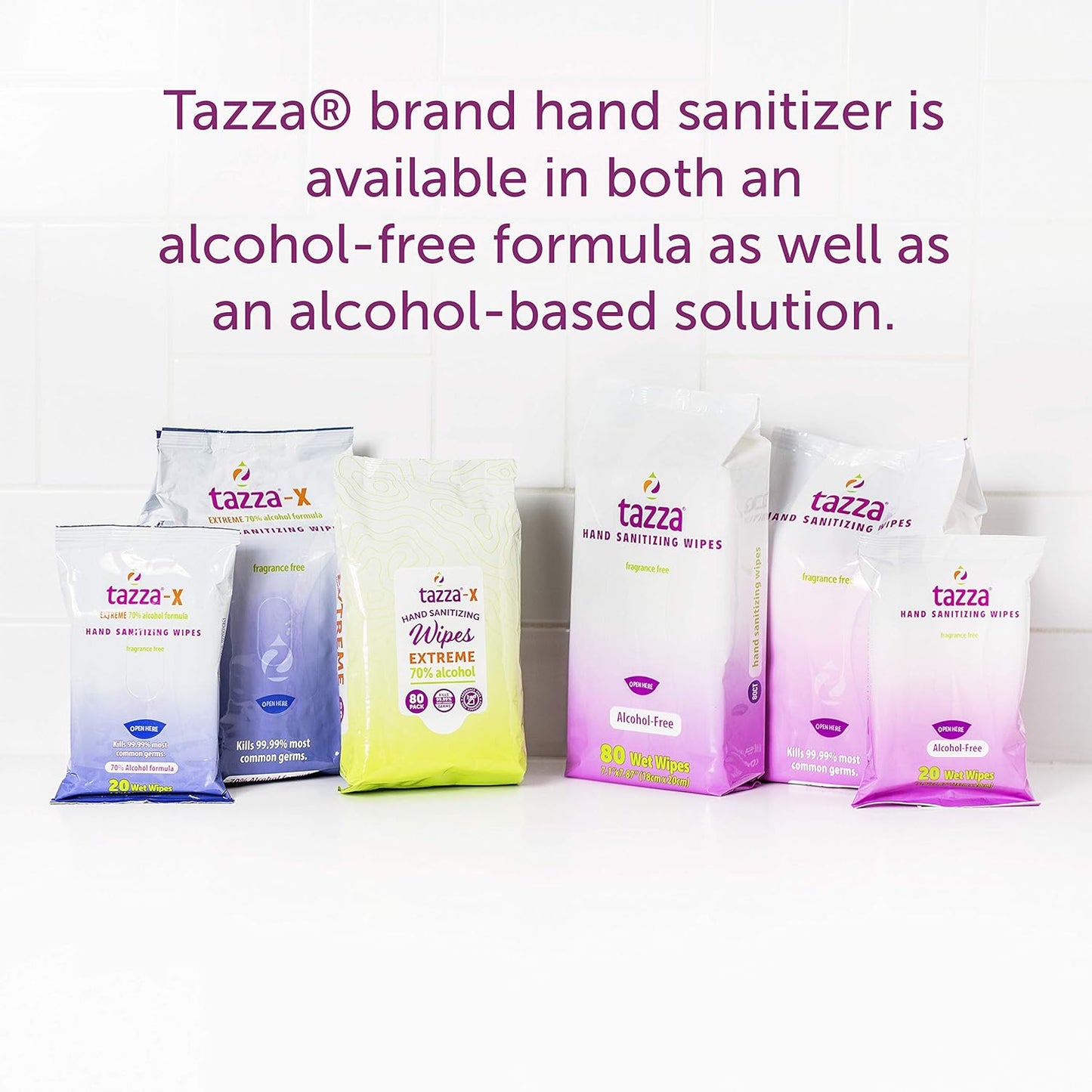 Tazza Hand Sanitizing Wipes 160ct Alcohol & Fragrance Free