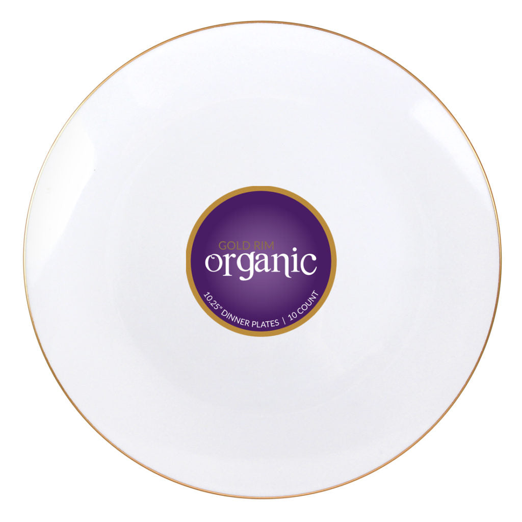 Organic Hammered Disposable Plastic Dinnerware