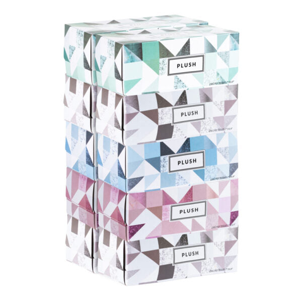 Plush Facial Tissue 2-Ply