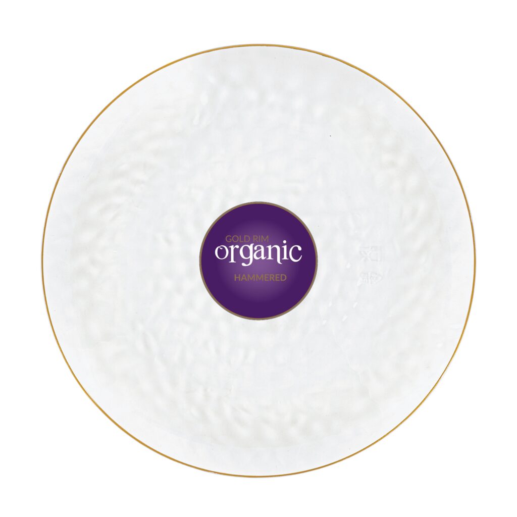 Organic Hammered Disposable Plastic Dinnerware