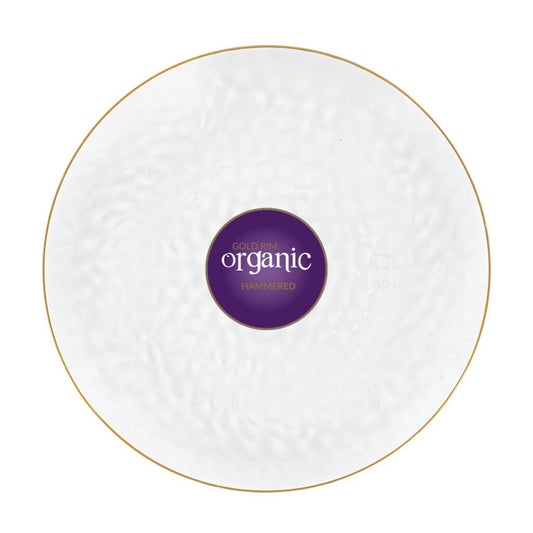 Organic Hammered Disposable Plastic Dinnerware