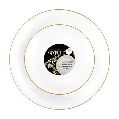 Organic Hammered Disposable Plastic Dinnerware