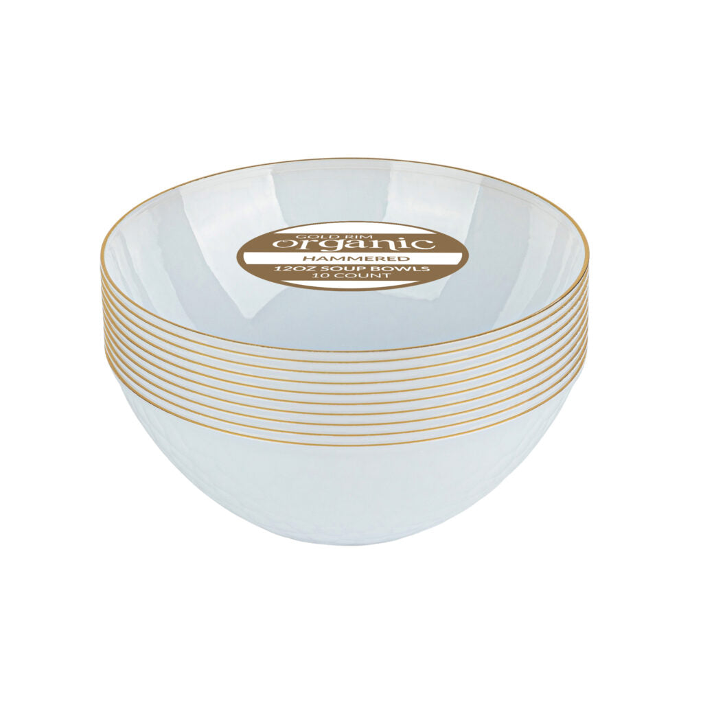 Organic Hammered Disposable Plastic Dinnerware