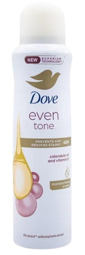 Dove Anti-Perspirant Body Spray 150mL (Package May Vary)