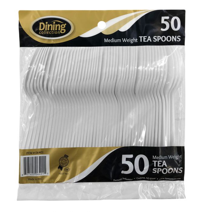 Dining Collection White Plastic Cutlery