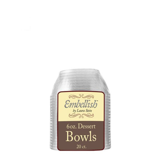 Embellish Clear Plastic Bowls
