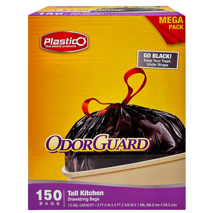 Plastico Extra Strong Drawstring Trash Bags (Package  May Vary)