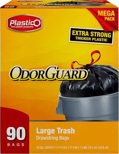 Plastico Extra Strong Drawstring Trash Bags (Package  May Vary)
