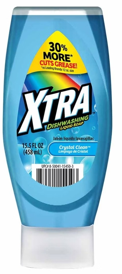 Xtra Squeeze Dishwashing Liquid 15.5oz Crystal Clean (Blue)