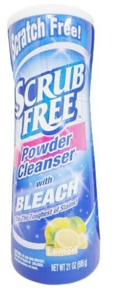 Scrub Free Scouring Powder 21oz  With Bleach Lemon Scent