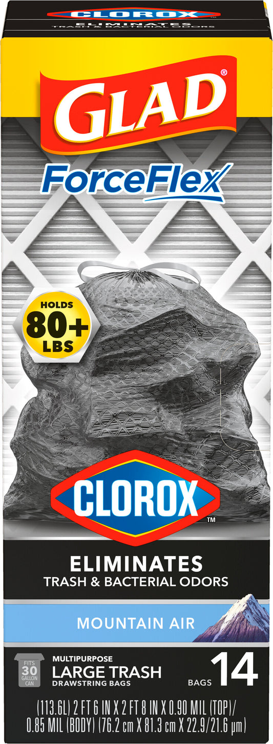 GLAD Forceflex 30 Gallon Drawstring Large Trash Bags