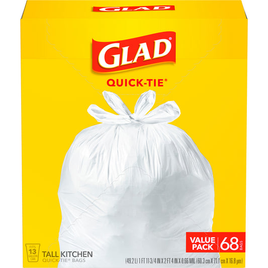 GLAD Tall Kitchen 13 Galllon Trash Bags