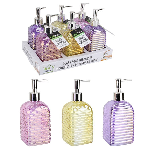 Ideal Home Glass Soap Dispenser