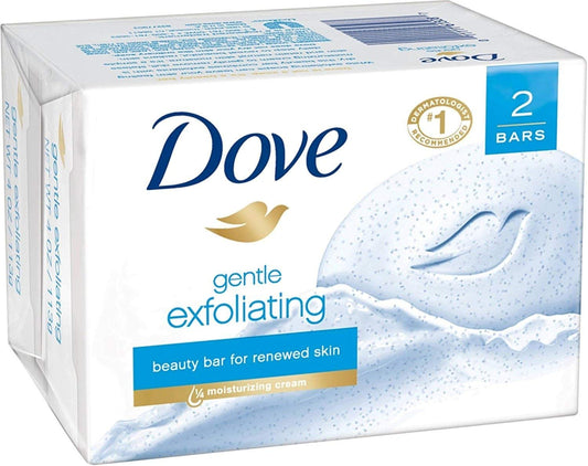 Dove Gentle Exfoliating Soap - 2 bars