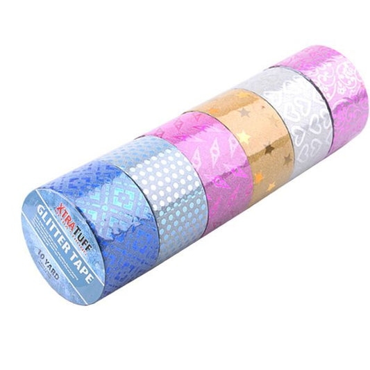XTRATUFF Glitter Tape 10yds Assorted Design