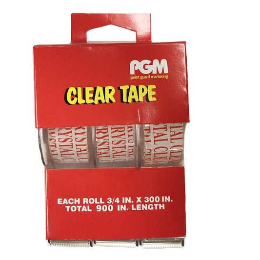 Super Clear Tape 3/4x300in 3pk