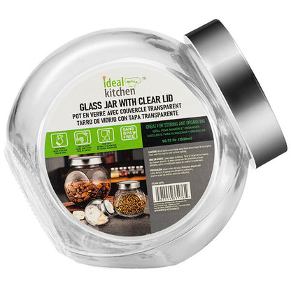 Ideal Kitchen Glass Jar with Clear Lid