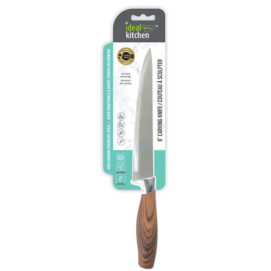 Ideal Kitchen Stainless Steel Knife with Wood Handle