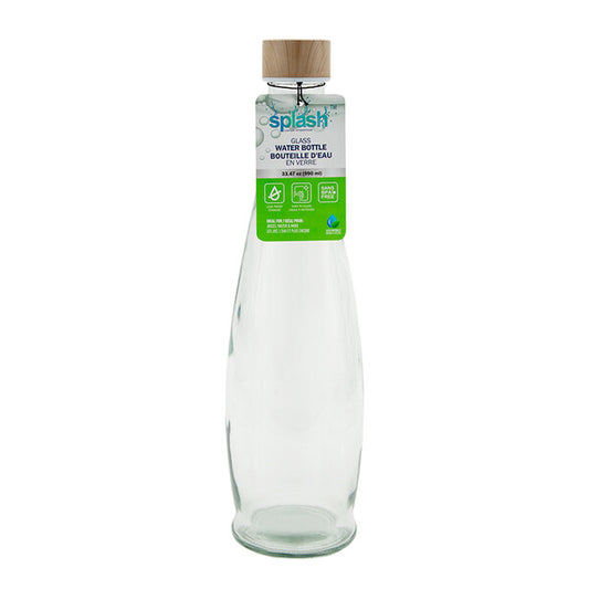 Splash Glass Water Bottle