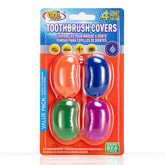 Oral Fusion Toothbrush Head Cover 4pk