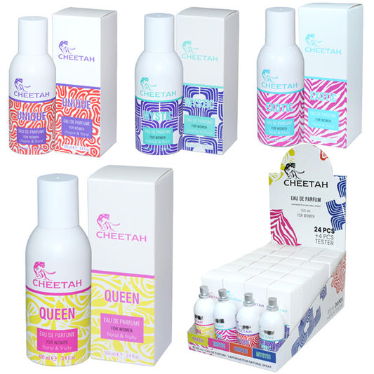 Cheetah Ladies Eau De Parfum Spray with Testers 100mL (3.3oz) Assorted