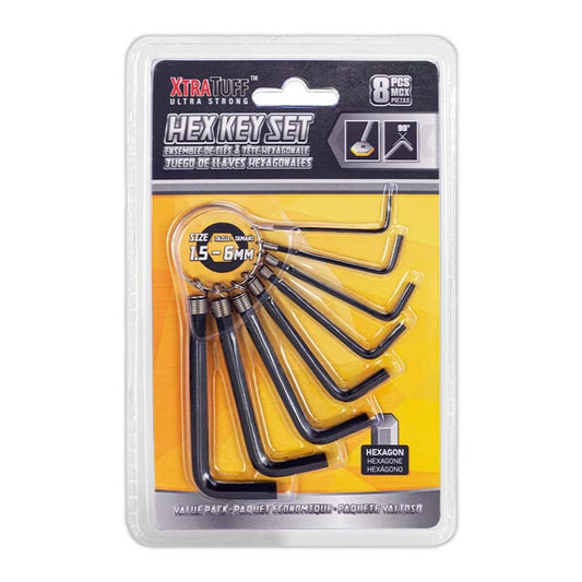 Hex Key Wrench Set 8pc