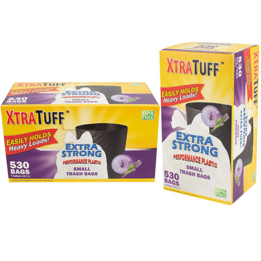 XTRATUFF Trash Bags 4 Gallon Lavender
