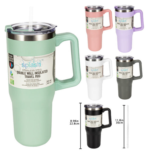 Splash Bottle Stainless Steel Double Wall Insulated Travel Mug