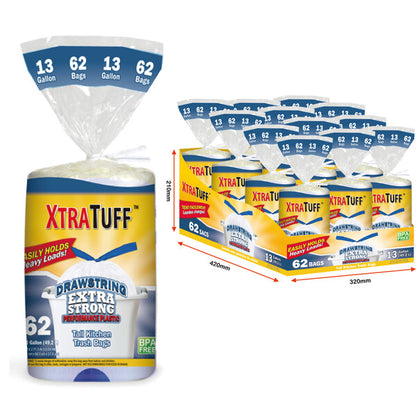 XTRATUFF Drawstring Trash Bags