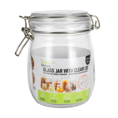 Ideal Kitchen Glass Jar with Clear Lid